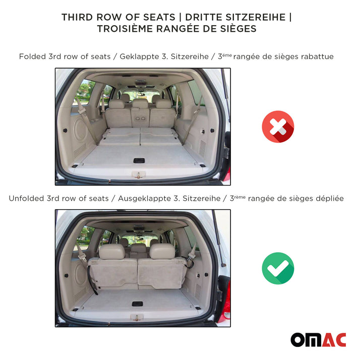 OMAC Premium Cargo Mats Liner for Dodge Journey 2011-2015 All-Weather Heavy Duty