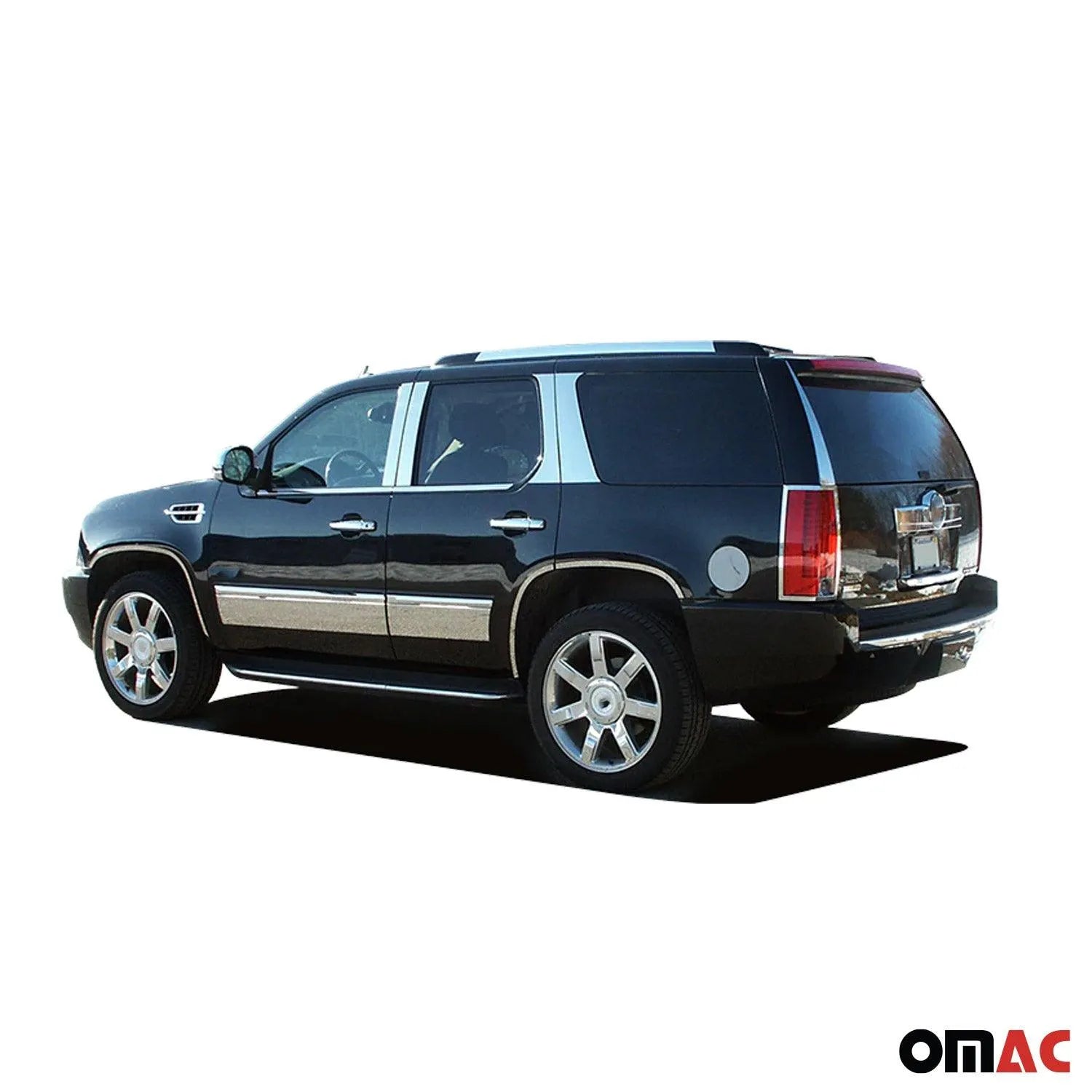 2007-2014 Cadillac Escalade Stainless Steel Pillar Trim 4 Pcs