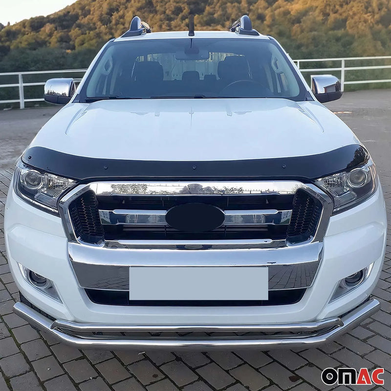 2019-2023 Ford Ranger Front Bug Shield Hood Deflector 1 Pc Smoke