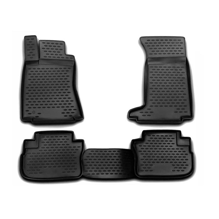 OMAC Floor Mats Liner for Cadillac CTS CTS-V 2008-2014 Black TPE All-Weather 4x