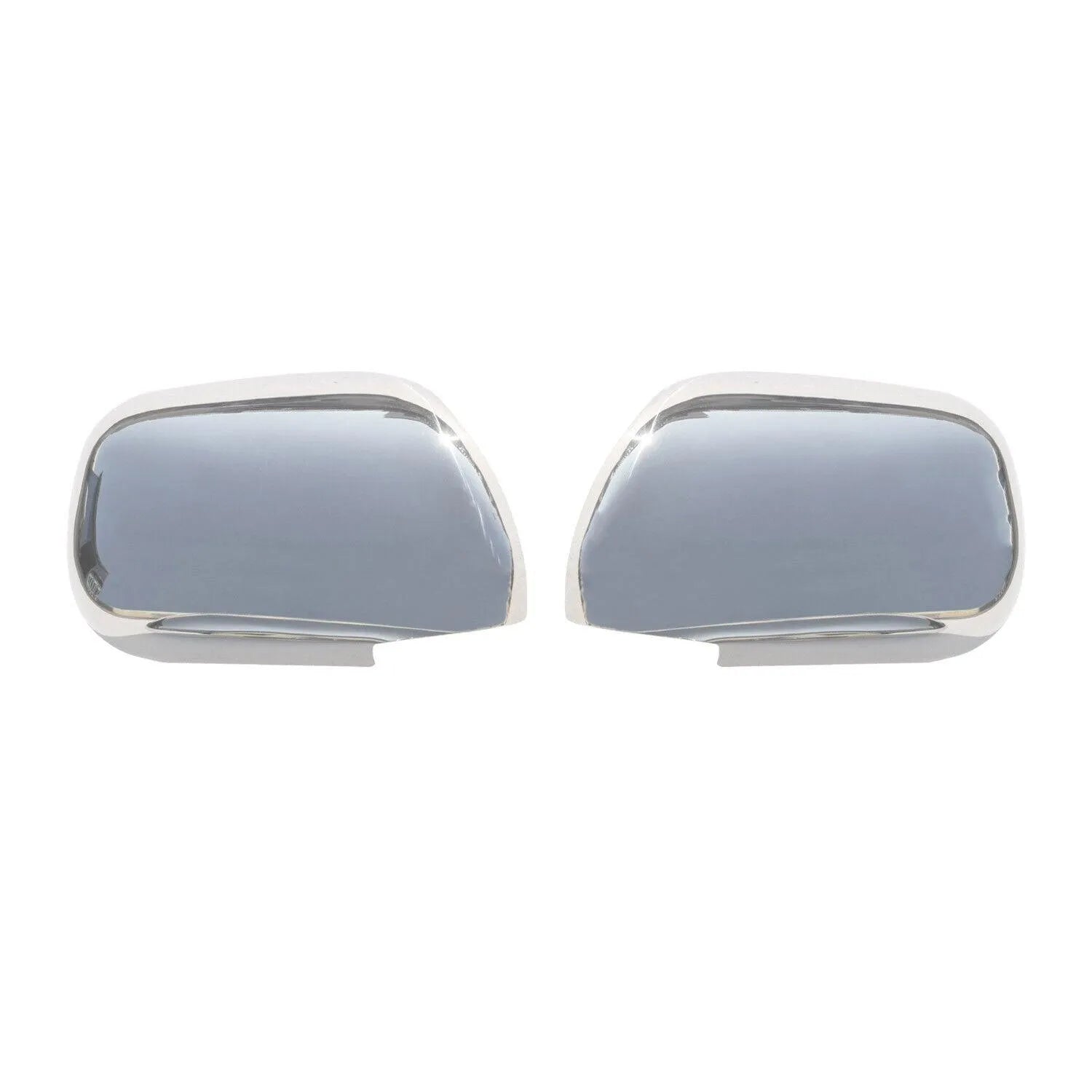 2003-2009 Toyota Land Cruiser Prado Side Mirror Cover Caps Stainless Steel Silver 2Pcs