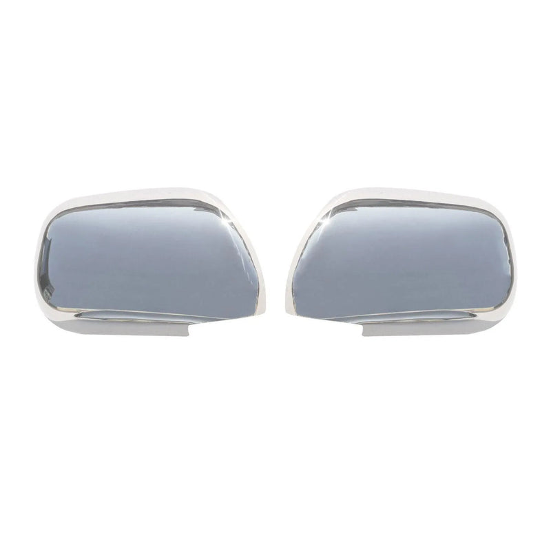 2003-2009 Toyota Land Cruiser Prado Side Mirror Cover Caps Steel Silver 2Pcs