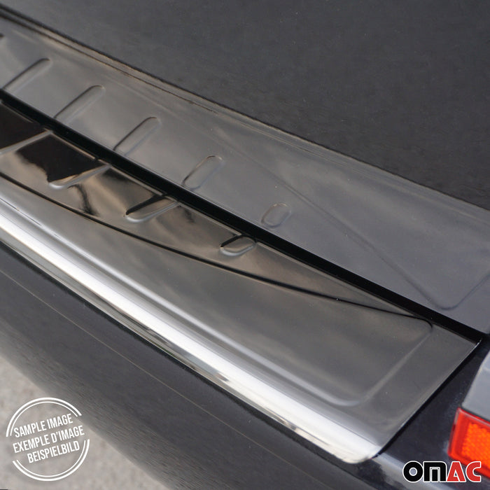 Dark Chrome Rear Bumper Guard For Opel Vivaro 2001-2014 Trunk Sill Protector