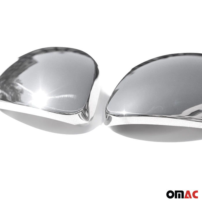 Side Mirror Cover Caps Fits VW Tiguan 2009-2017 Steel Silver 2 Pcs