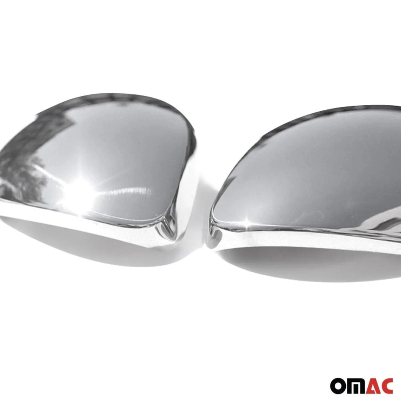 Side Mirror Cover Caps Fits VW Tiguan 2009-2017 Steel Silver 2 Pcs - OMAC USA