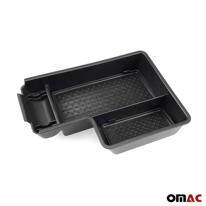 Center Console Armrest Storage Tray for VW Golf Mk6 2010-2014 Black 1Pc