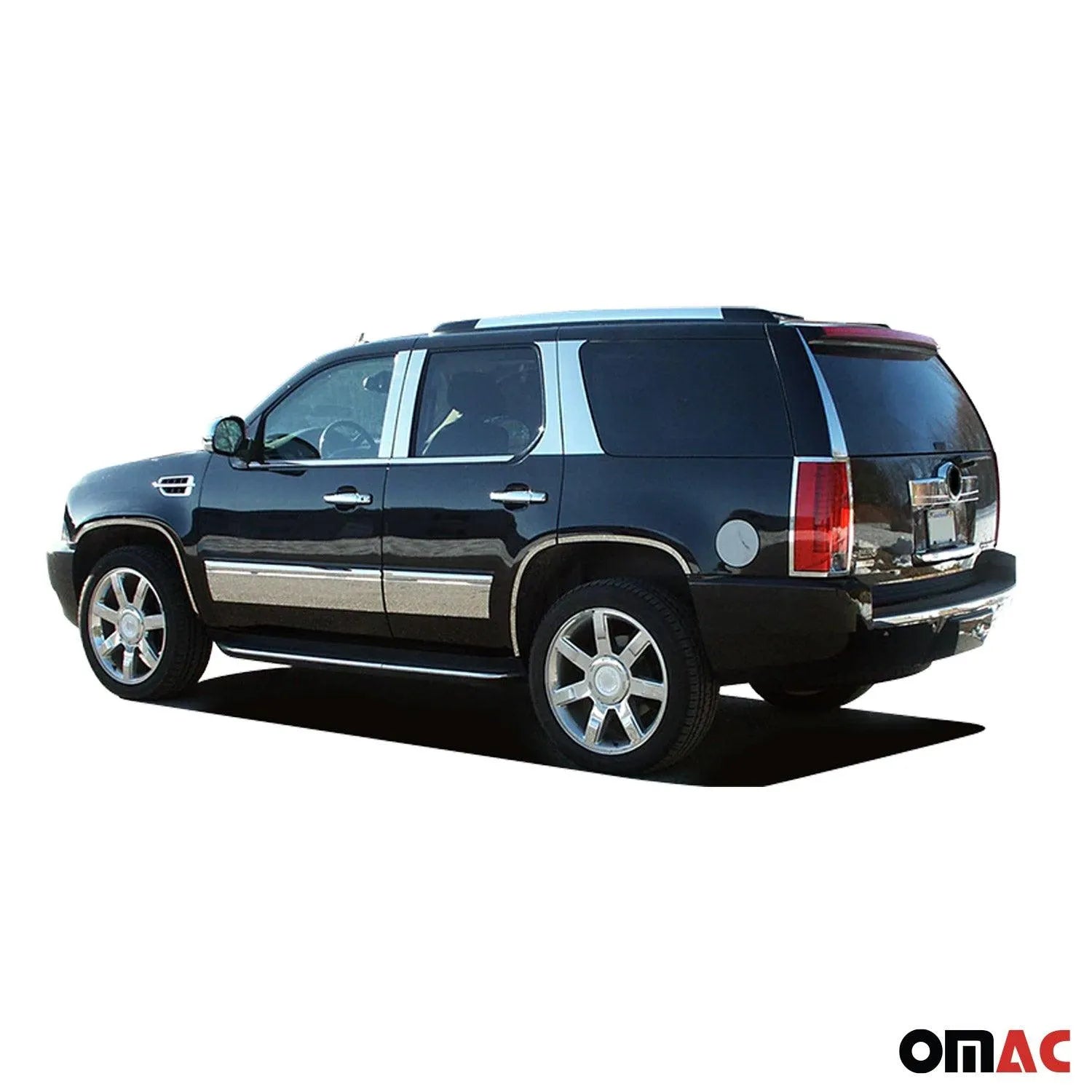 2007-2014 Cadillac Escalade Stainless Steel Pillar Trim 8 Pcs