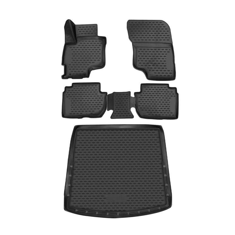 2018-2022 Mitsubishi Outlander PHEV Floor Mats & Cargo Liner Full Set All Weather Black