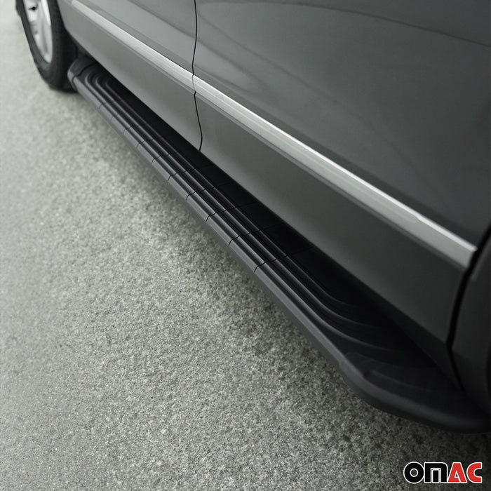 Side Step Running Boards Nerf Bars for Audi Q7 2007-2015 Black 2Pcs