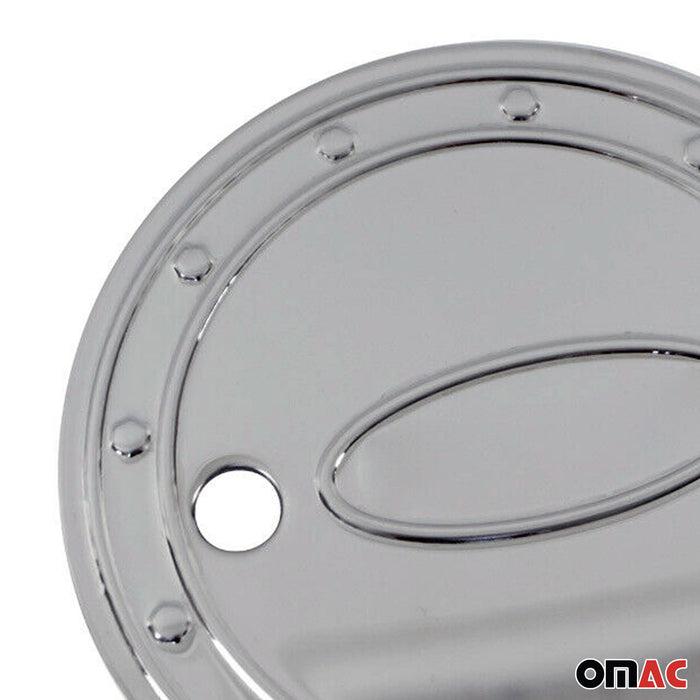 Fuel Caps Cover Gas Cap Cover for Ford Transit Connect 2010-2013 Steel Silver