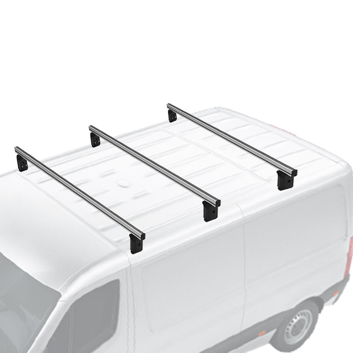 Professional Roof Racks Cross Bars Set for VW T6 Transporter 2015-2021 Gray 3Pcs
