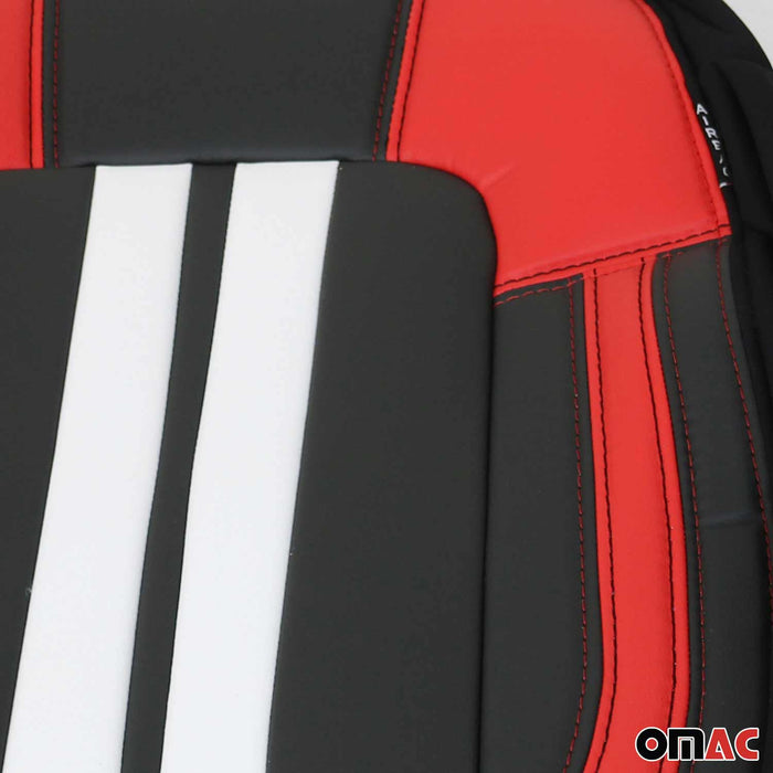 Front Car Seat Covers Protector for BMW Polycotton Black Red White 2Pcs