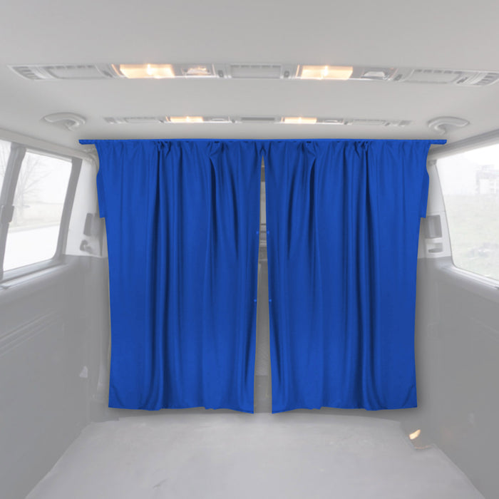 63" x 71" Cab Divider Van Cabin Curtain Campervan Kit Dark Blue