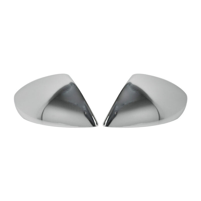 Side Mirror Cover Caps Fits VW Touareg 2011-2018 Steel Silver 2 Pcs