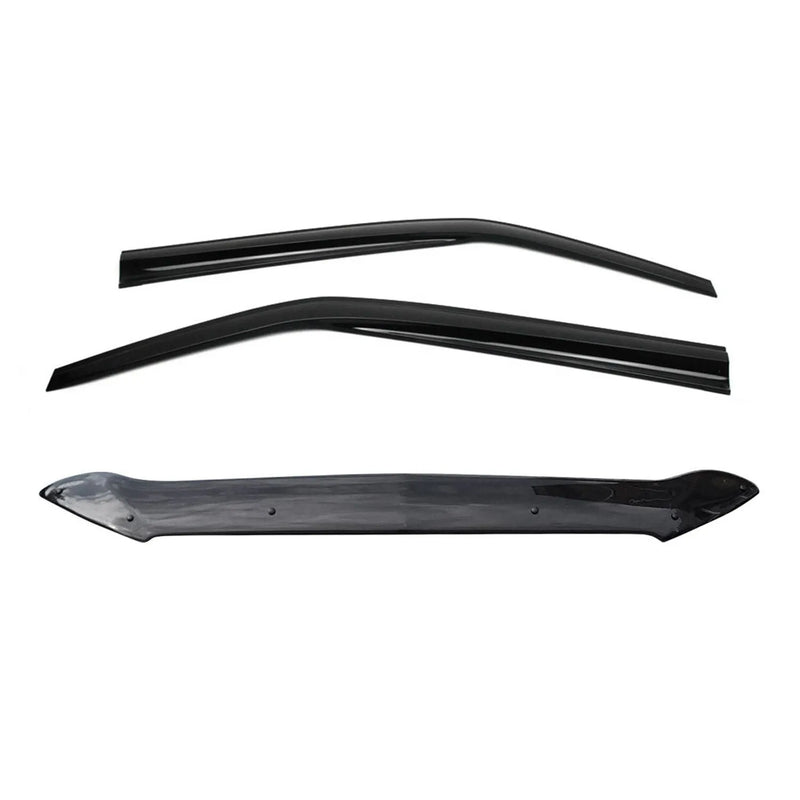 2016-2024 Mercedes Metris Front Bug Shield Hood Deflector & Window Visor Kit 3Pcs Smoke