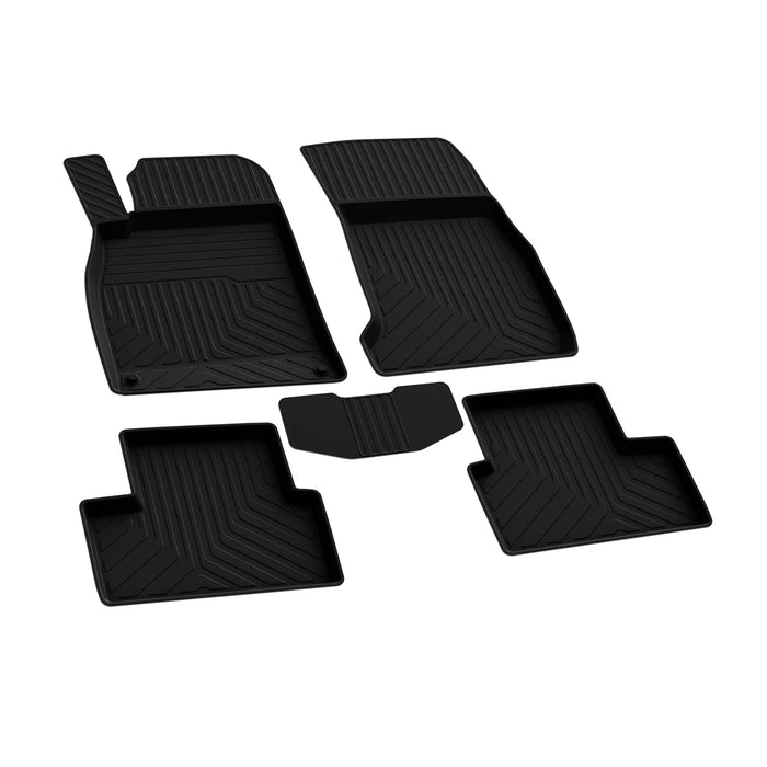OMAC Floor Mats Liner for Mercedes CLA C117 2013-2019 Rubber Black 4Pcs