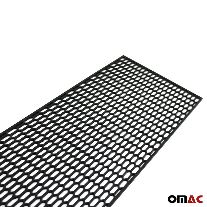 28.74" x 8.26” Trimmable Black ABS Plastic Honeycomb Mesh Grill Spoiler Bumper