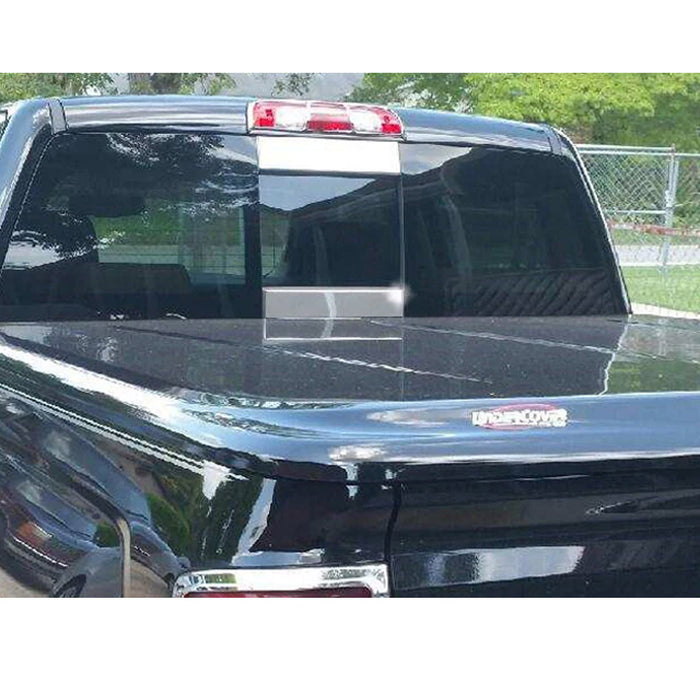Stainless Steel Rear Window Set 2 Pcs For 2019 Chevrolet Silverado