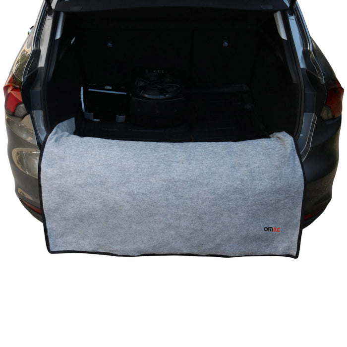 Rear Bumper Protector Trunk Mat Fabric Pet Cargo Liner For Truck Car Auto Grey