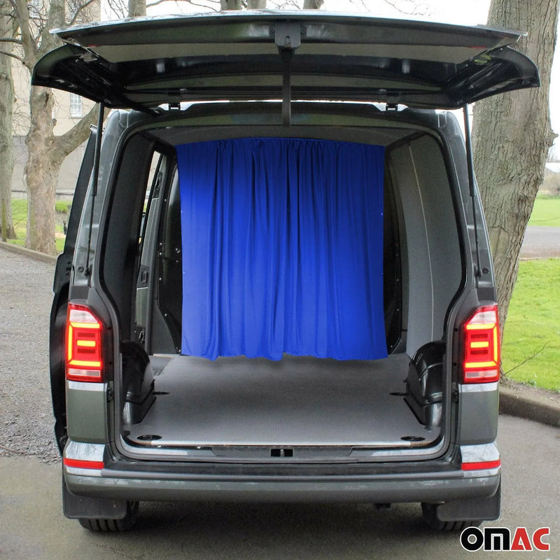 63" x 71" Cab Divider Van Cabin Curtain Campervan Kit Dark Blue