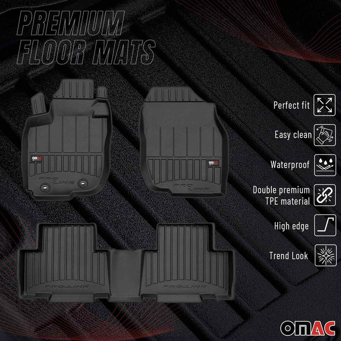 OMAC Premium Floor Mats for Toyota RAV4 2006-2012 All-Weather Heavy Duty 4x
