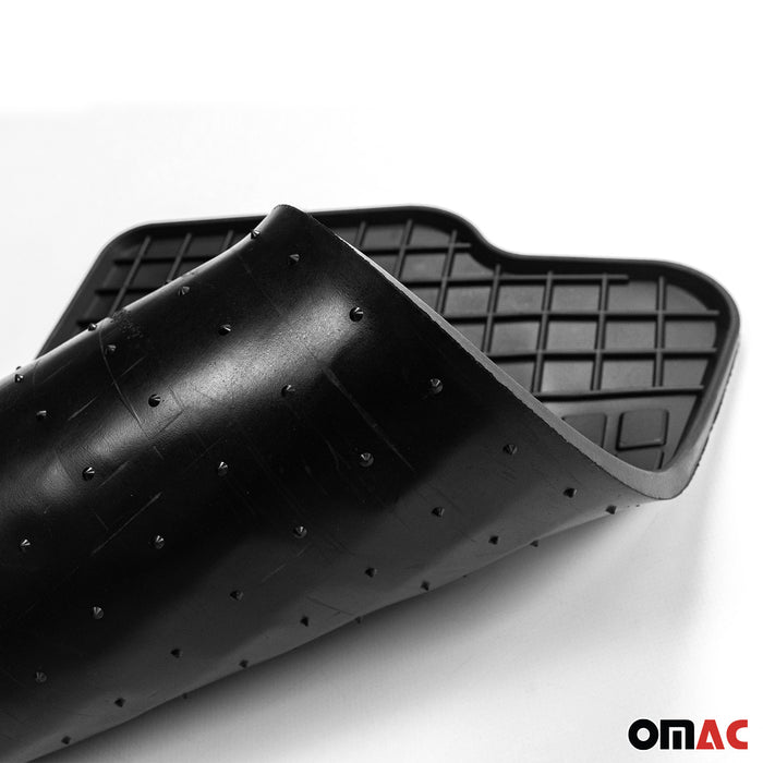 OMAC Floor Mats Liner for Audi A3 3 Sportback 2004-2013 Black Rubber All-Weather