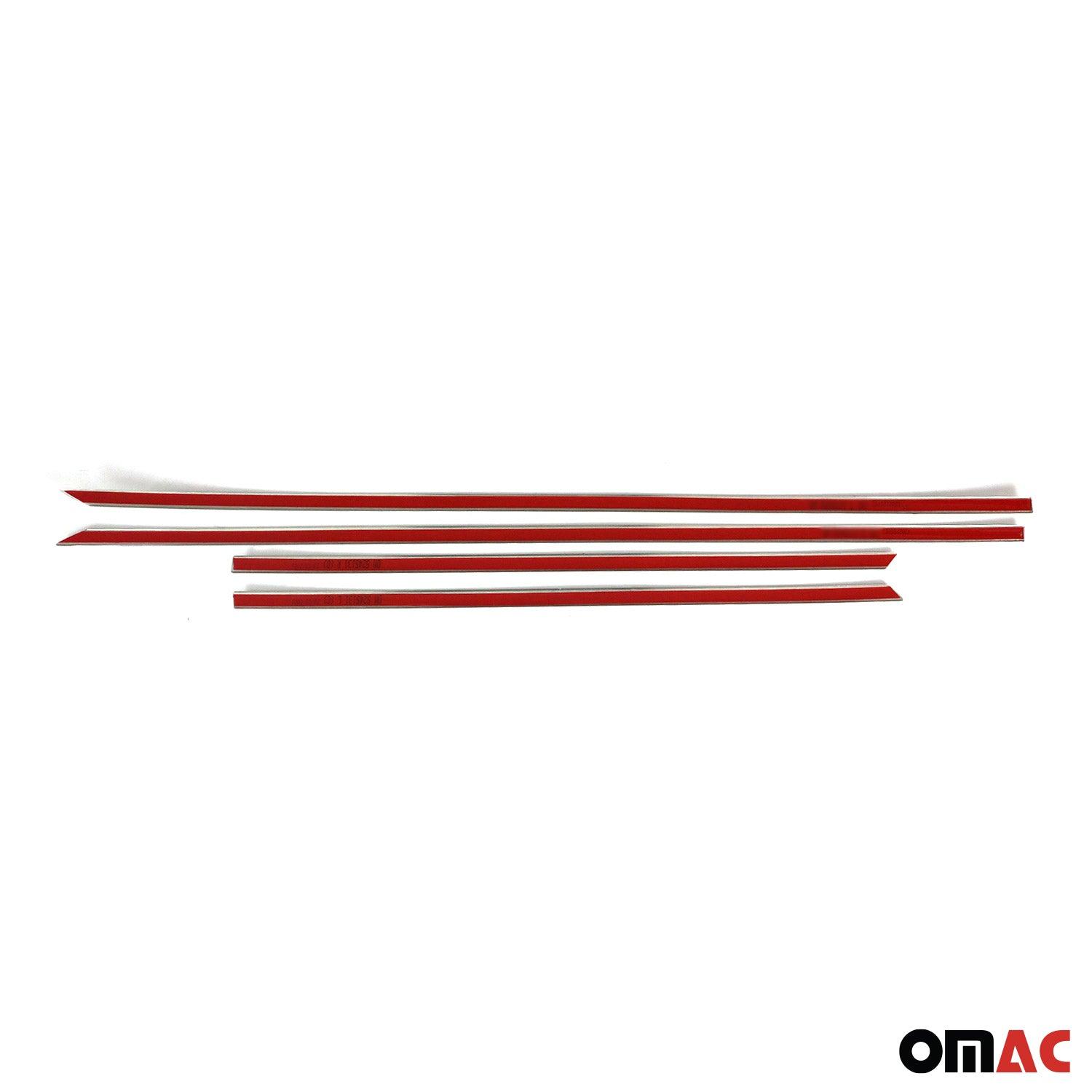 2016-2022 Honda HR-V Side Door Molding Trim Skirt Garnish Stainless Steel Silver 4 Pcs