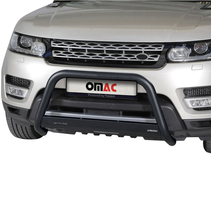 Bull Bar Push Front Grille for Land Rover Range Rover Sport 2014-17 Steel Black