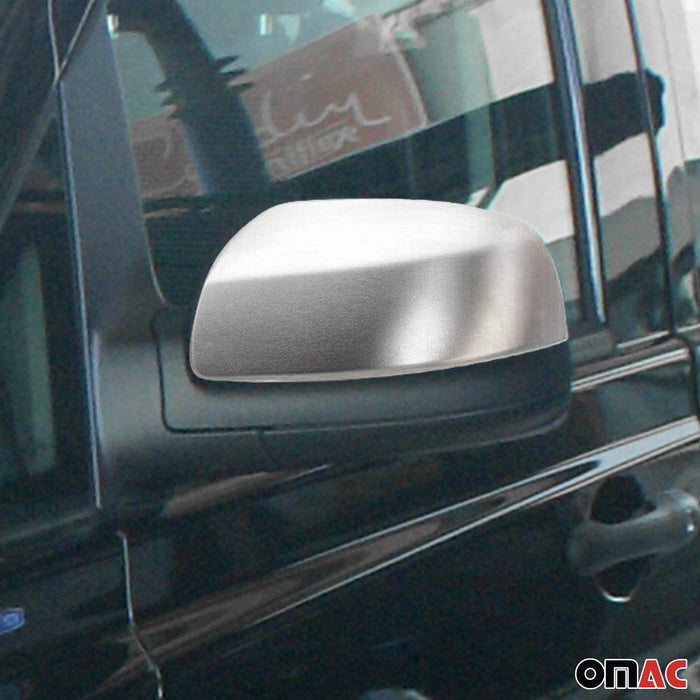 Side Mirror Cover Caps fits Mercedes Vito Viano W639 2011-2014 S. Steel 2x