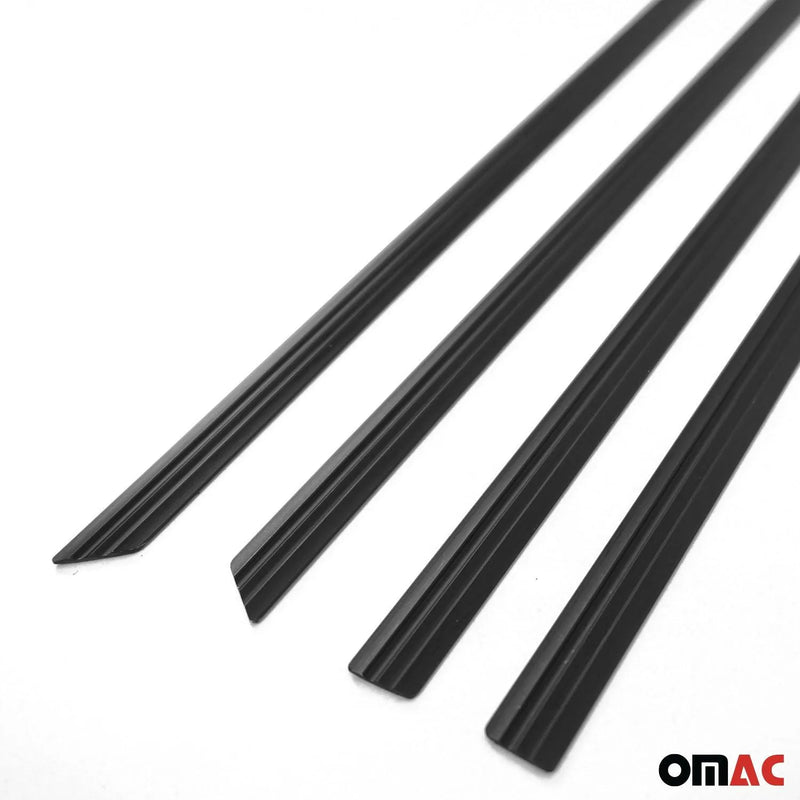 Side Door Molding Trim Skirt Garnish for Volvo S60 2011-2018 Black 4 Pcs