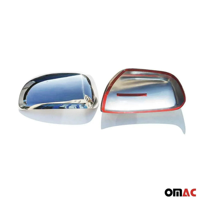 Side Mirror Cover Caps Fits Toyota RAV4 2006-2009 Steel Silver 2 Pcs - OMAC USA