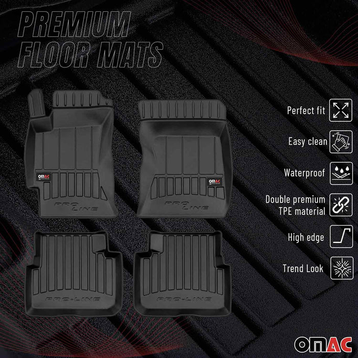 OMAC Premium Floor Mats for Subaru Forester 2009-2013 All-Weather Heavy Duty