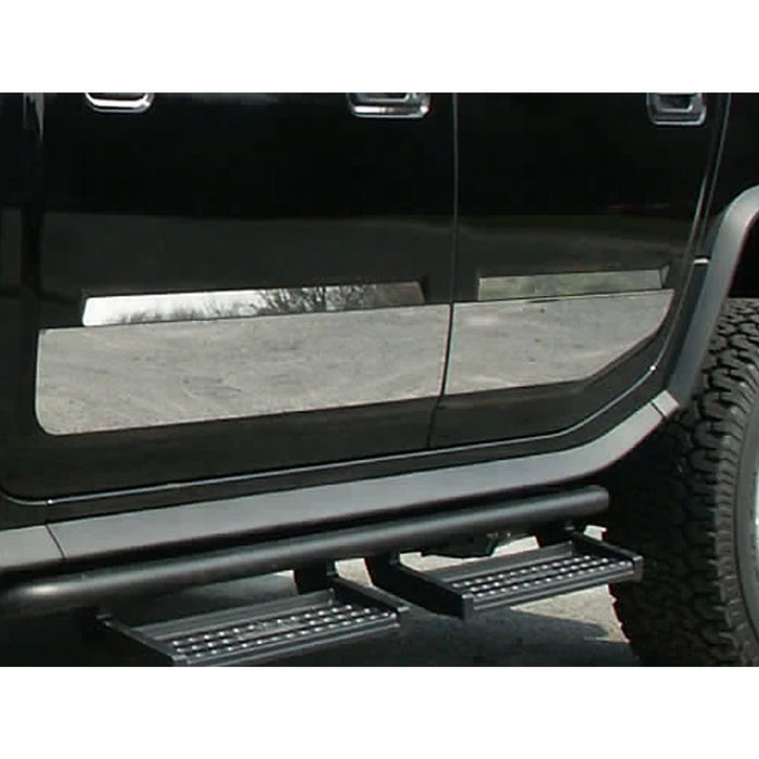 Stainless Steel Side Accent Trim 4 Pcs For 2003-2009 Hummer H2
