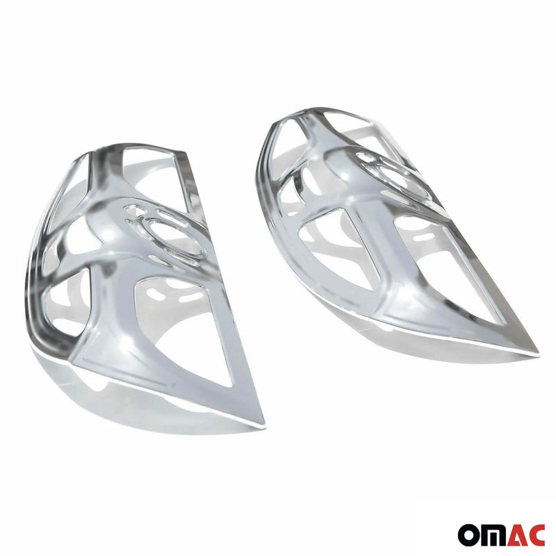 2015-2018 RAM ProMaster City Trunk Tail Light Trim Frame Chrome Silver 2Pcs