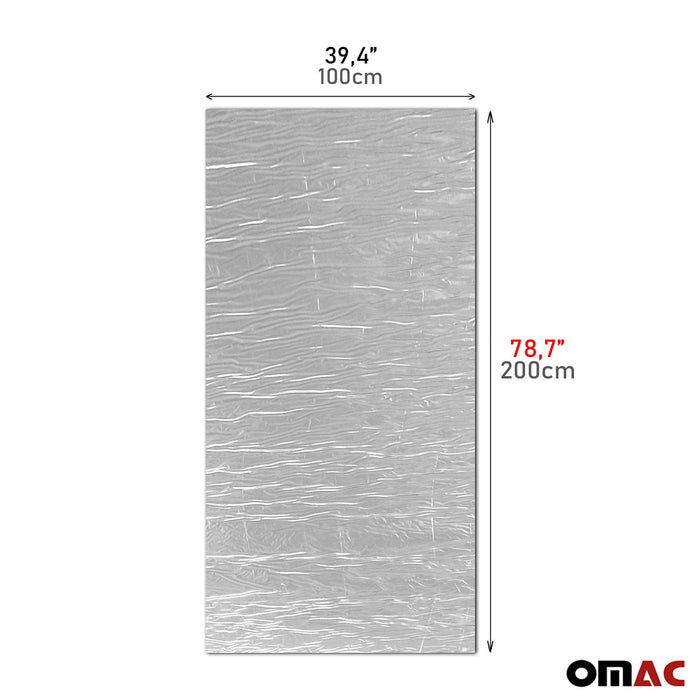 Alu Clad Thermal Sound Deadener Insulation Mat Self Adhesive 39,4"*78,7"