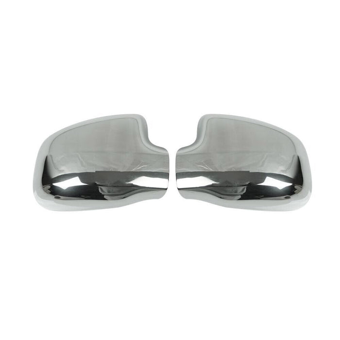 Side Mirror Cover Caps Fits Renault Duster 2012-2017 Steel Silver 2 Pcs
