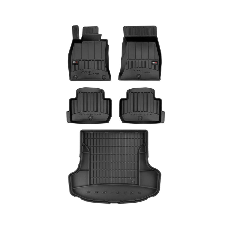 2018-2023 Kia Stinger Premium Floor Mats & Cargo Liner Full Set All Weather Heavy Duty Black