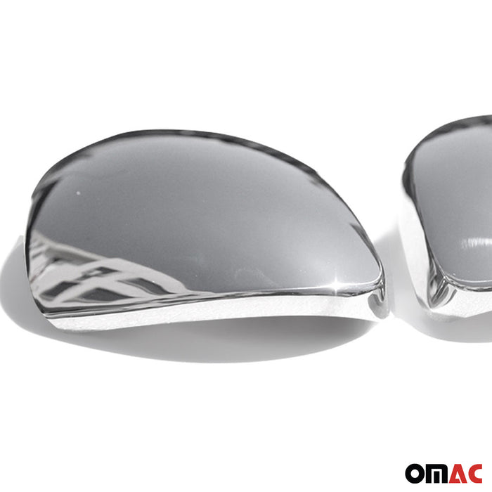 Side Mirror Cover Caps Fits VW Tiguan 2009-2017 Steel Silver 2 Pcs
