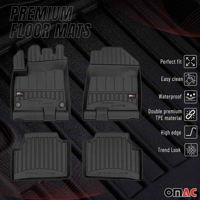 OMAC Premium Floor Mats for Kia Niro EV 2019-2022 All-Weather Heavy Duty 4x