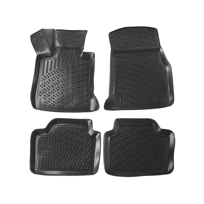 OMAC Floor Mats Liner for BMW 4 Series F32 Coupe 2014-2020 TPE Rubber Black 4Pcs