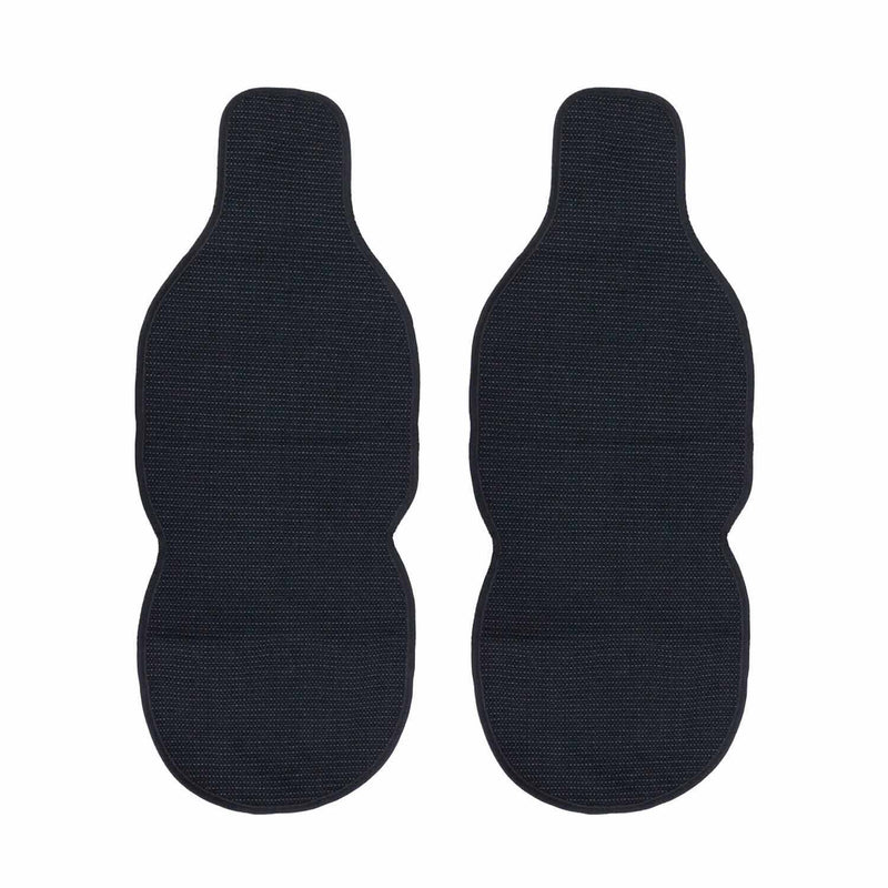 Hummer Antiperspirant Front Seat Cover Pads Black Grey 2 Pcs