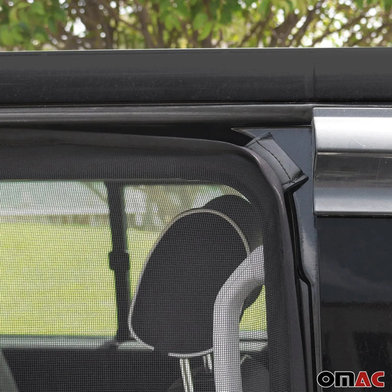 1980-1991 VW Vanagon Mosquito Net Bug Magnetic Screen Sliding Door Black 1Pc