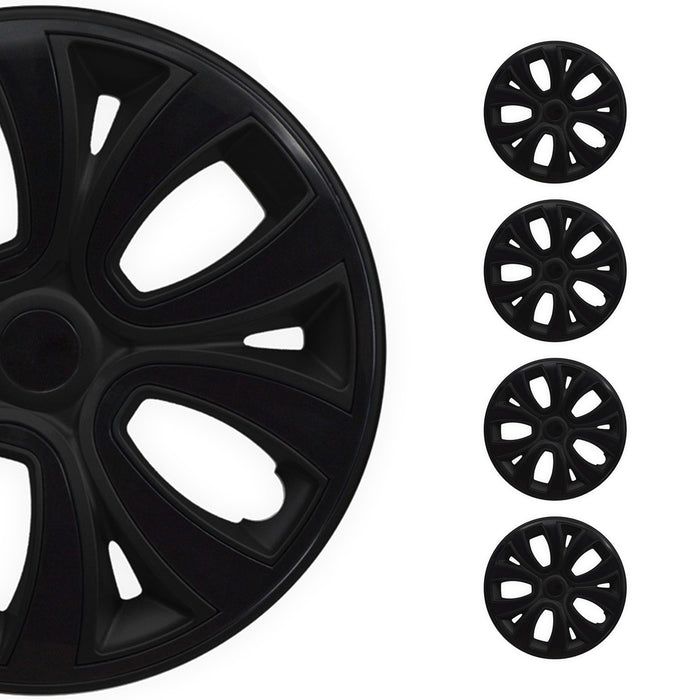 14" Wheel Covers Hubcaps R14 for Buick Black Gloss