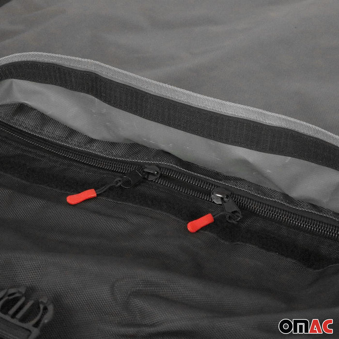 17 Cubic Waterproof Roof Top Bag Cargo Luggage Storage for Mitsubishi Black