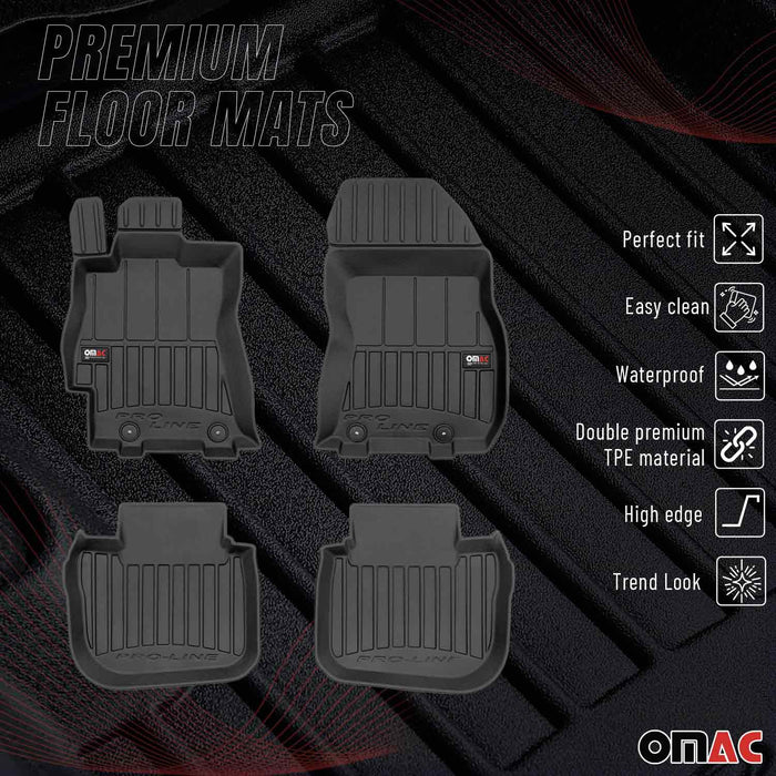 OMAC Premium Floor Mats for Subaru Outback 2010-2014 All-Weather Heavy Duty