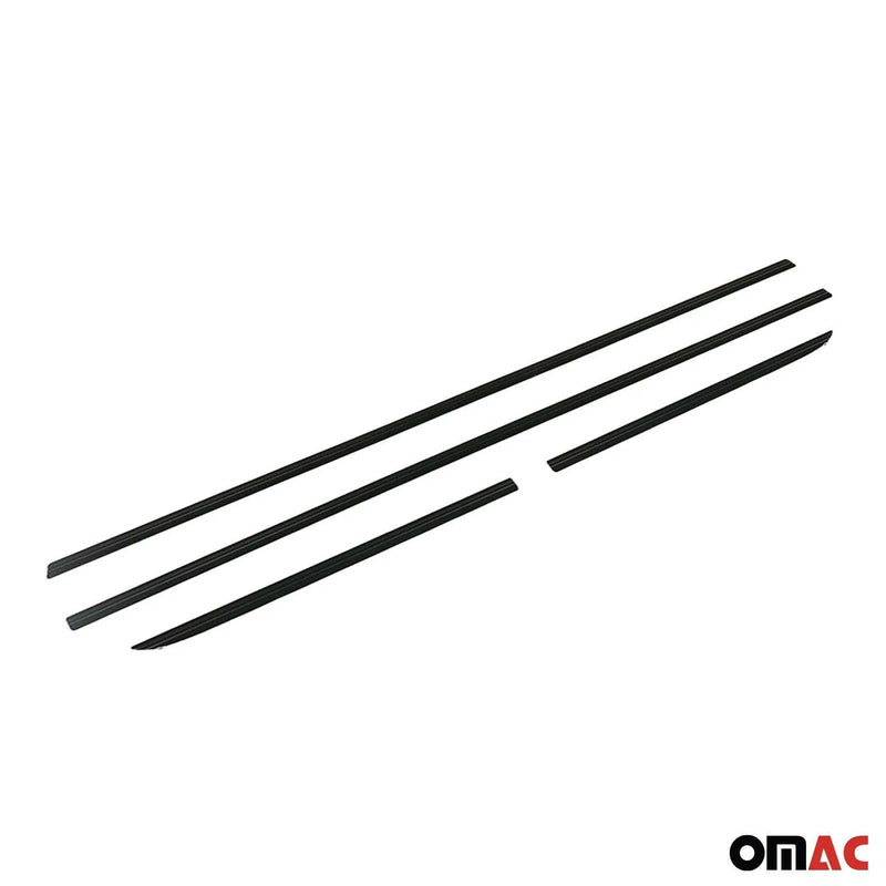 Car Side Door Streamer Guard Trim Black Aluminum Accessories 4 Pcs