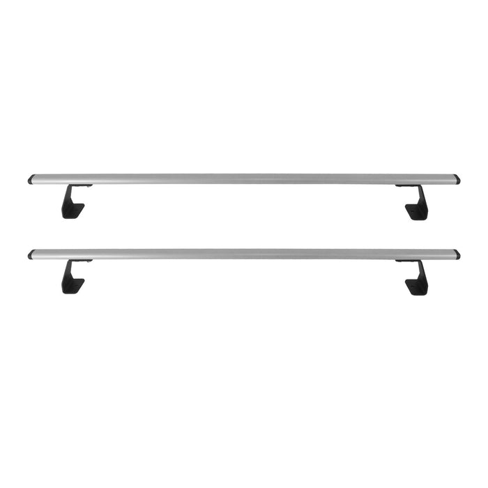 Trunk Bed Carrier Roof Racks Cross Bars for VW Caddy 2021-2024 Metal Silver 2Pcs