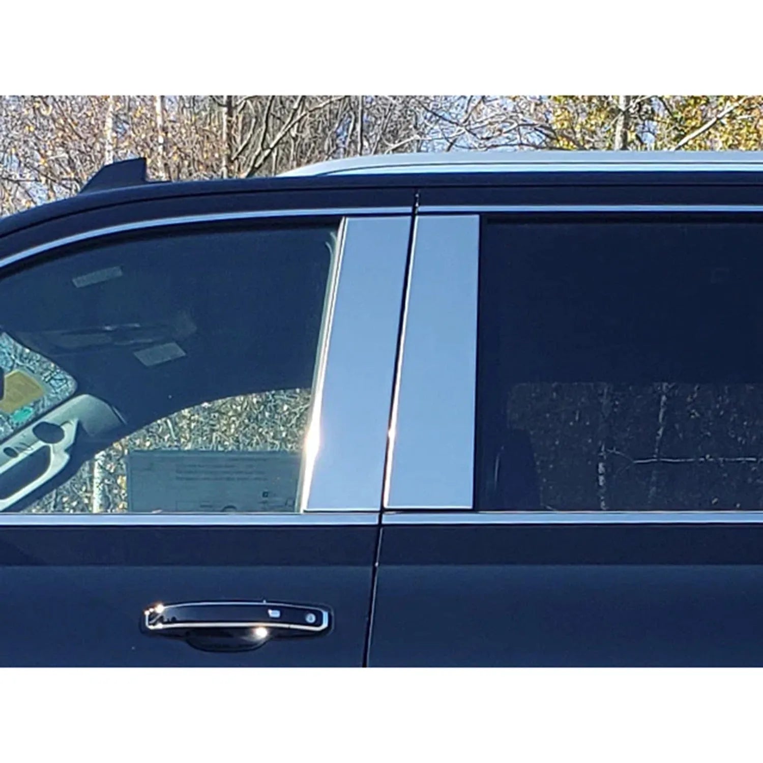 2021-2025 Chevrolet Tahoe Stainless Steel Pillar Trim 4 Pcs