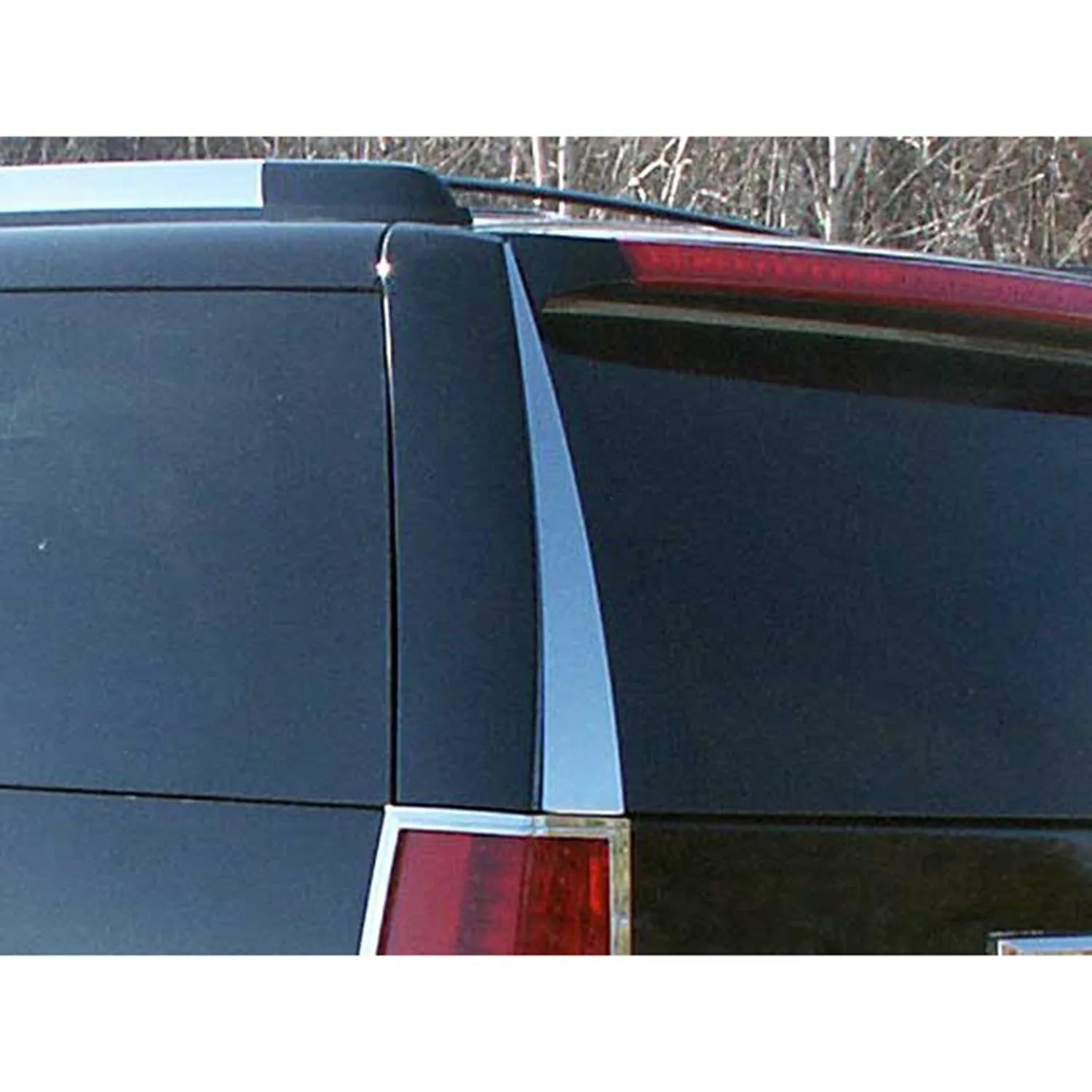 2007-2014 Cadillac Escalade Stainless Rear Window Trim 2Pc