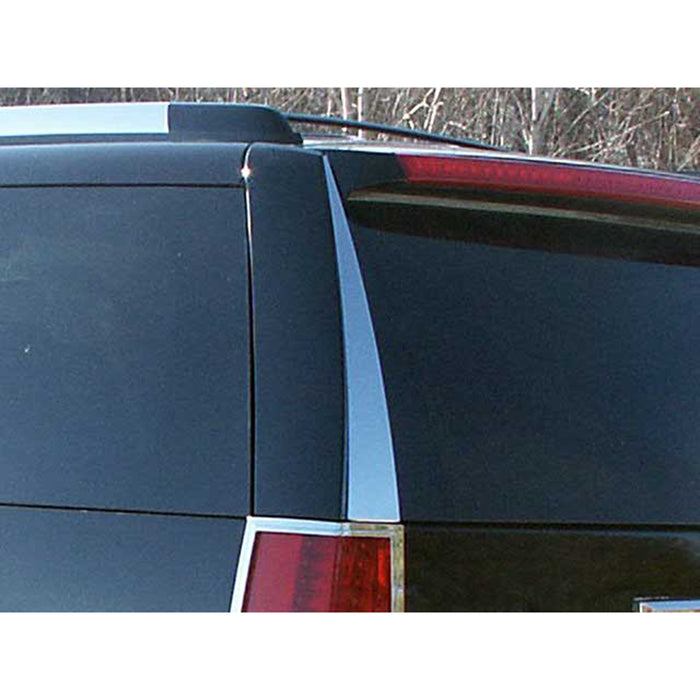 Stainless Rear Window Trim 2Pc Fits 2007-2014 Cadillac Escalade